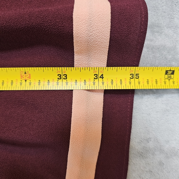 Adelyn Rae Burgundy and Peach Dress - Picture 7 of 11